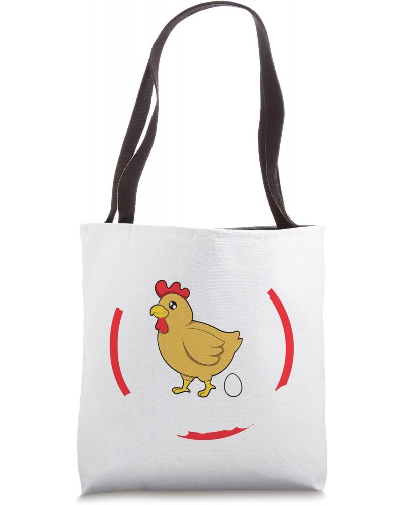 Chicken Support Your Local Farmers Farmer Tote Bag $17.08 Totes