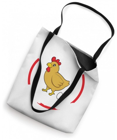 Chicken Support Your Local Farmers Farmer Tote Bag $17.08 Totes