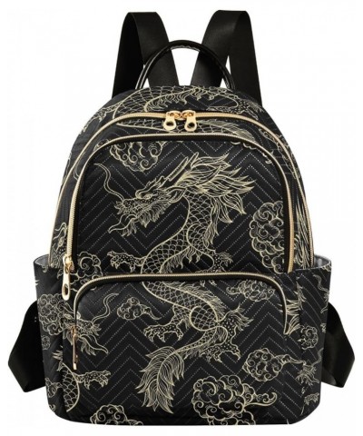 Oriental Dragon Women's Backpack Purse Fashion Travel Anti Theft Backpack Casual Daypack for Work College,S Medium $18.28 Bac...