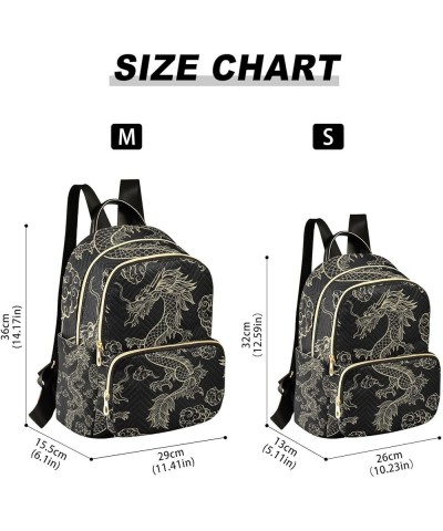 Oriental Dragon Women's Backpack Purse Fashion Travel Anti Theft Backpack Casual Daypack for Work College,S Medium $18.28 Bac...