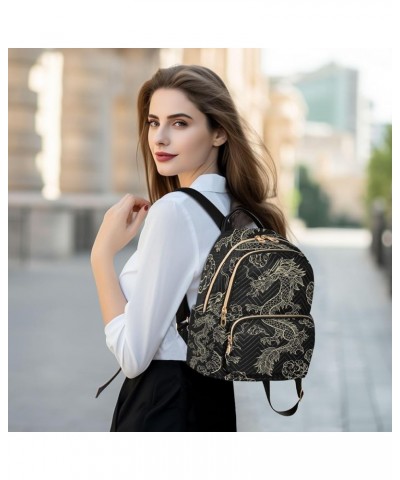 Oriental Dragon Women's Backpack Purse Fashion Travel Anti Theft Backpack Casual Daypack for Work College,S Medium $18.28 Bac...