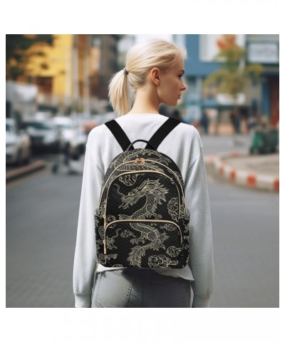 Oriental Dragon Women's Backpack Purse Fashion Travel Anti Theft Backpack Casual Daypack for Work College,S Medium $18.28 Bac...