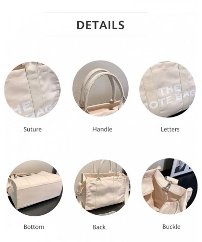 Canvas Tote Bag for Women, Tote Bag Purse with Zipper, Shoulder/Crossbody/Handbag White $14.55 Travel Gear