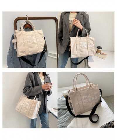 Canvas Tote Bag for Women, Tote Bag Purse with Zipper, Shoulder/Crossbody/Handbag White $14.55 Travel Gear