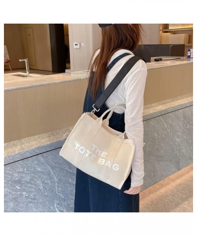 Canvas Tote Bag for Women, Tote Bag Purse with Zipper, Shoulder/Crossbody/Handbag White $14.55 Travel Gear