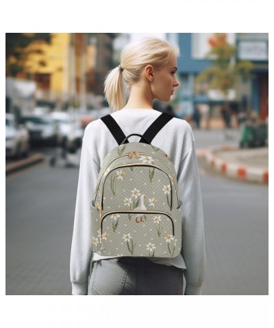 Backpack Purse for Women Spring Flowers Goose, Mini Fashion Backpack Lightweight Casual Daypack Shoulder Bag Travel Backpack,...