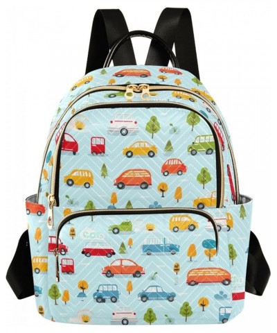 Cute Car Backpack Purse for Women Small Travel Bag Fashion Daypack M 202a3129 M(11.4"x6.1"x14.17") 202a3129 $16.40 Backpacks