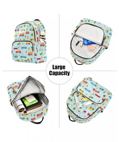 Cute Car Backpack Purse for Women Small Travel Bag Fashion Daypack M 202a3129 M(11.4"x6.1"x14.17") 202a3129 $16.40 Backpacks