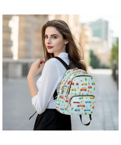 Cute Car Backpack Purse for Women Small Travel Bag Fashion Daypack M 202a3129 M(11.4"x6.1"x14.17") 202a3129 $16.40 Backpacks