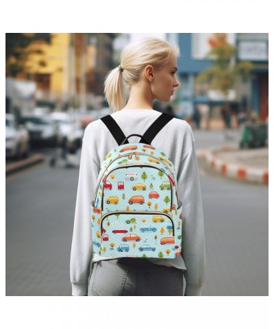 Cute Car Backpack Purse for Women Small Travel Bag Fashion Daypack M 202a3129 M(11.4"x6.1"x14.17") 202a3129 $16.40 Backpacks