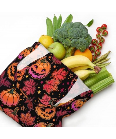 Halloween Pumpkins Single Shoulder Commuter Canvas Tote Bags For Women And Men Halloween Pumpkins10 $12.97 Totes