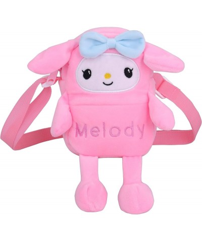 Anime Plush Crossbody Bag Mini Shoulder Bag Fluffy Bag Coral Fleece Underarm Bag Top-handle Handbag Melody Rabbit- Mini $9.68...