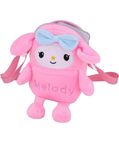 Anime Plush Crossbody Bag Mini Shoulder Bag Fluffy Bag Coral Fleece Underarm Bag Top-handle Handbag Melody Rabbit- Mini $9.68...