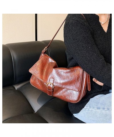 Y2K Shoulder Bag Purse Crossbody Bags Satchel for Women Handbag Faux Leather Flap Bags Vintage Fashion Bags Coffee $15.65 Sho...