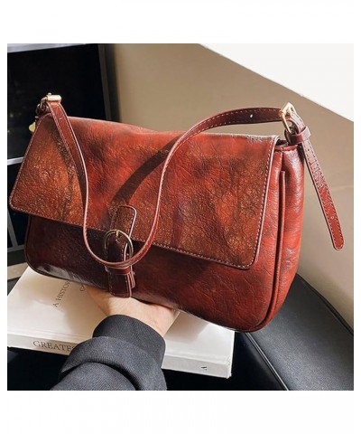 Y2K Shoulder Bag Purse Crossbody Bags Satchel for Women Handbag Faux Leather Flap Bags Vintage Fashion Bags Coffee $15.65 Sho...