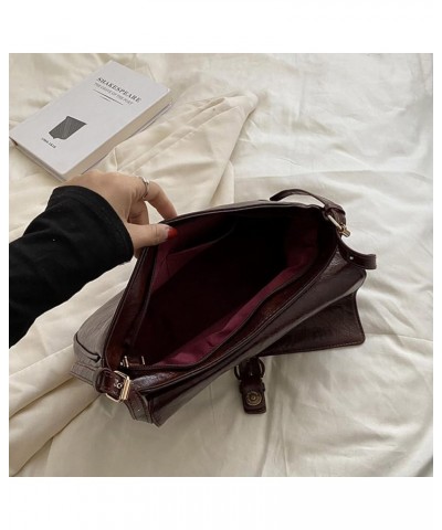 Y2K Shoulder Bag Purse Crossbody Bags Satchel for Women Handbag Faux Leather Flap Bags Vintage Fashion Bags Coffee $15.65 Sho...