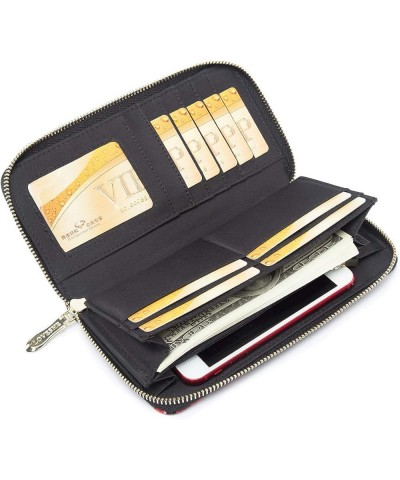 Women's Boho RFID Wallet Clutch - Stylish, Spacious w/Wristlet for Travel, Holds Cards, Phone, Cash BigFlower $11.00 Wallets