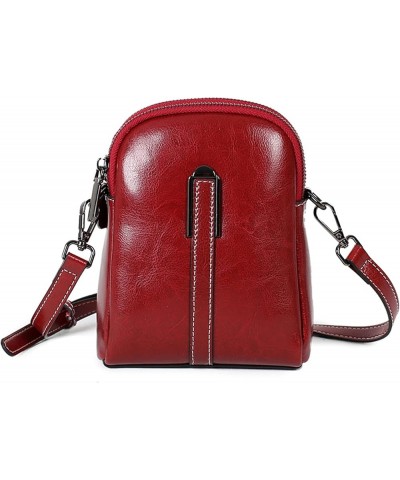 Women Solid Color Crossbody Shoulder Messenger Bag Casual Ladies Small Handbags Flap Coin Purse Red $34.74 Shoulder Bags