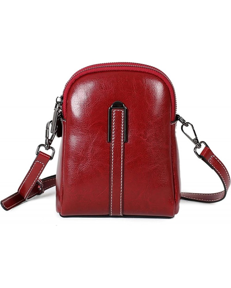 Women Solid Color Crossbody Shoulder Messenger Bag Casual Ladies Small Handbags Flap Coin Purse Red $34.74 Shoulder Bags