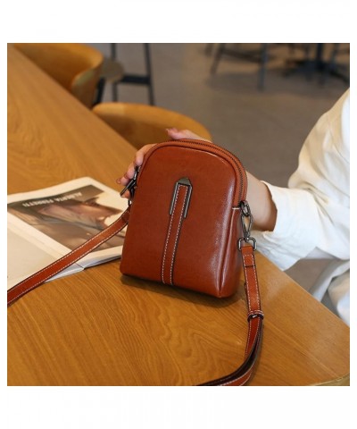 Women Solid Color Crossbody Shoulder Messenger Bag Casual Ladies Small Handbags Flap Coin Purse Red $34.74 Shoulder Bags