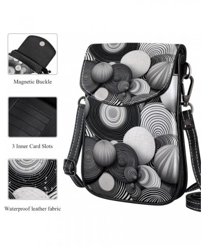 Faux Leather Crossbody Bag for Women, Messenger Bag, Shoulder Bag, art pattern stone $14.99 Crossbody Bags