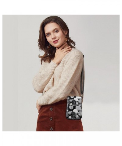 Faux Leather Crossbody Bag for Women, Messenger Bag, Shoulder Bag, art pattern stone $14.99 Crossbody Bags