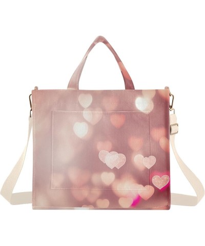 Valentine's Day Cute Hearts Pattern Women's Tote Handbags Top Handle Satchel Shoulder Bag Crossbody Bag S $15.51 Totes