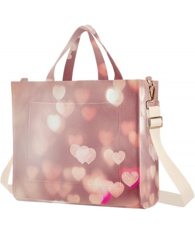 Valentine's Day Cute Hearts Pattern Women's Tote Handbags Top Handle Satchel Shoulder Bag Crossbody Bag S $15.51 Totes