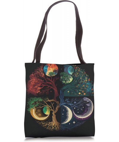 Phases Moon Tree Life Chakra Spiritual Healing Tote Bag $9.05 Totes