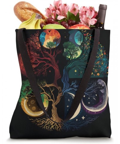 Phases Moon Tree Life Chakra Spiritual Healing Tote Bag $9.05 Totes