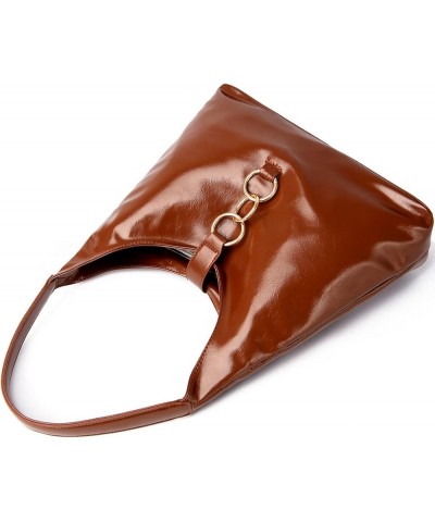 Shoulder Bag Retro Classic Purse Clutch Shoulder Tote HandBag with Zipper Closure for Women Hobo-brown $15.18 Shoulder Bags