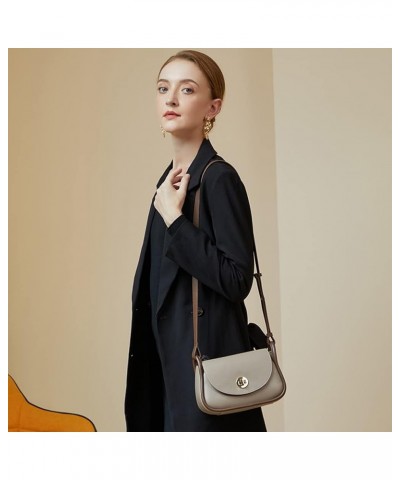 Genuine Leather Shoulder Bag for Women Retro Crossbody Bag Adjustable Shoulder Strap Handbag Commuter Satchel Purse Black $34...