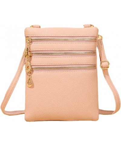 Crossbody Bag for Women Slim Shoulder Handbag Small Cell Phone Pouch Mini Bag Pink $11.02 Shoulder Bags