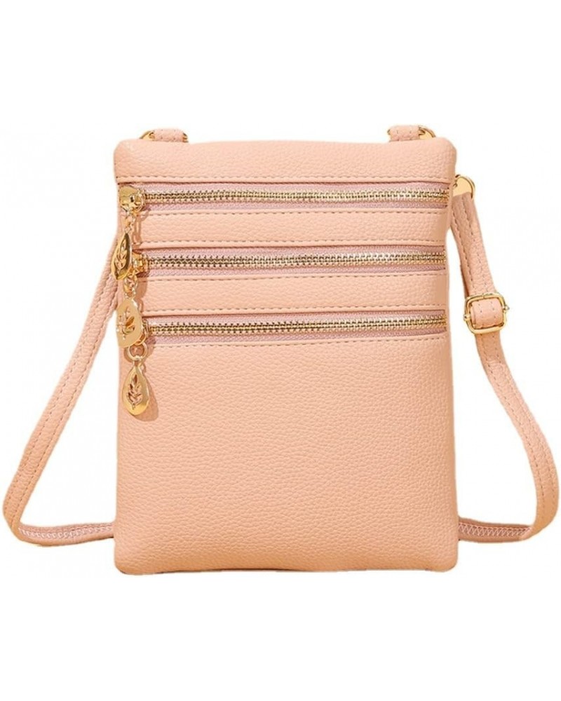 Crossbody Bag for Women Slim Shoulder Handbag Small Cell Phone Pouch Mini Bag Pink $11.02 Shoulder Bags