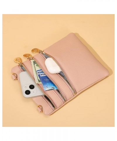 Crossbody Bag for Women Slim Shoulder Handbag Small Cell Phone Pouch Mini Bag Pink $11.02 Shoulder Bags