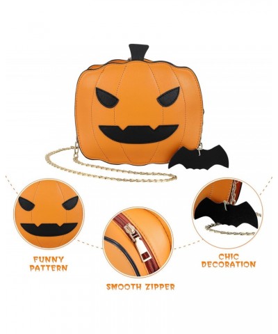 Halloween Pumkins Trendy Handbags Pumpkin Shoulder Bag Pumpkin Shaped Purse Halloween Crossbody Bag Pumpkin Handbag Messenger...