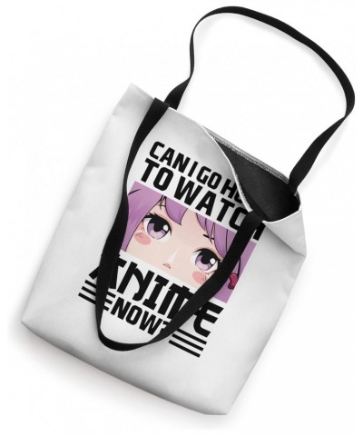 Can I go home to watch anime now? graduation Tote Bag $15.67 Totes