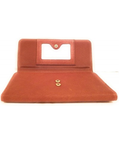 Embroidered Soft Genuine Leather Ladies Trifold Clutch Wallet Tan Horse Head $8.63 Clutches