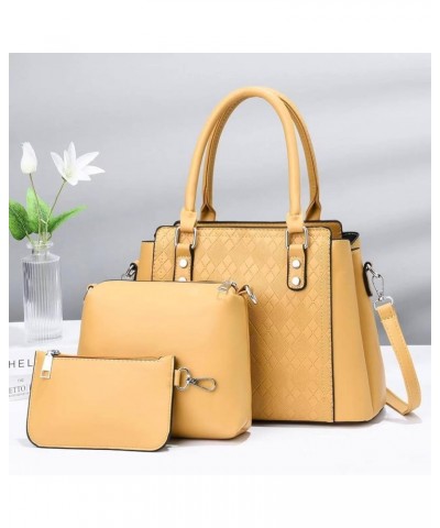 Women's handbag 3PCS Purses for Women Tote Purse and Wallet Set Shoulder crossbody Bags Suitable for Women 3pcs of sets Pink ...