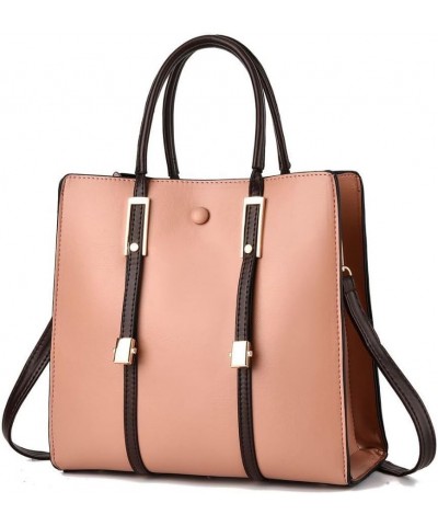 Fashion Women's One Shoulder Crossbody Bag Large Capacity Tote Bags Color Block Design Contrast Practical Handbags Pink $15.9...