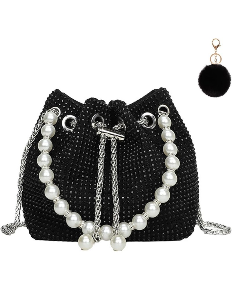 Womens Rhinestone Evening Bag Prom Wedding Party Clutch Purse Chic Sparkly Hobo Bag Silver Shoulder Bag Black $12.59 Evening ...