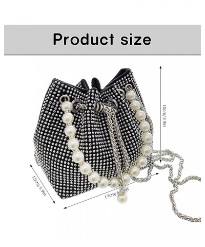 Womens Rhinestone Evening Bag Prom Wedding Party Clutch Purse Chic Sparkly Hobo Bag Silver Shoulder Bag Black $12.59 Evening ...