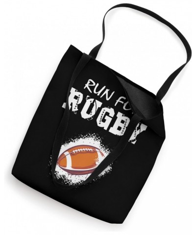 Run For Rugby I Rugby Player I Rugby Tote Bag $13.25 Totes