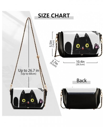 Crossbody Bags for Women Trendy Women's Black Shoulder Bag Small PU Leather Flap Cross Body Bag Handbags Pattern6 $19.67 Cros...