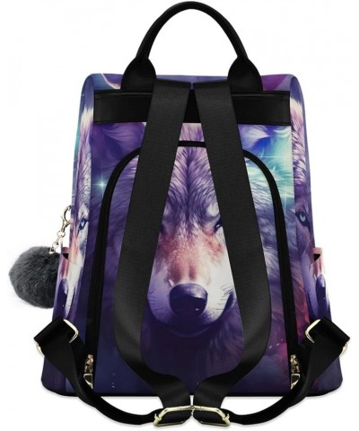 Halloween Pumpkins Backpack Purse for Women Back Zipper Anti Theft Pocket Design Travel Rucksack Bag Wolf Space Print $19.31 ...