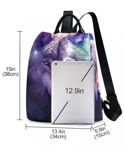 Halloween Pumpkins Backpack Purse for Women Back Zipper Anti Theft Pocket Design Travel Rucksack Bag Wolf Space Print $19.31 ...