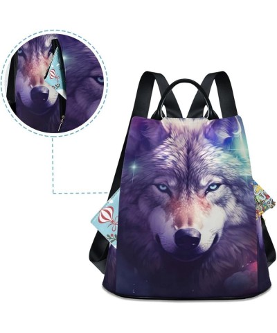 Halloween Pumpkins Backpack Purse for Women Back Zipper Anti Theft Pocket Design Travel Rucksack Bag Wolf Space Print $19.31 ...