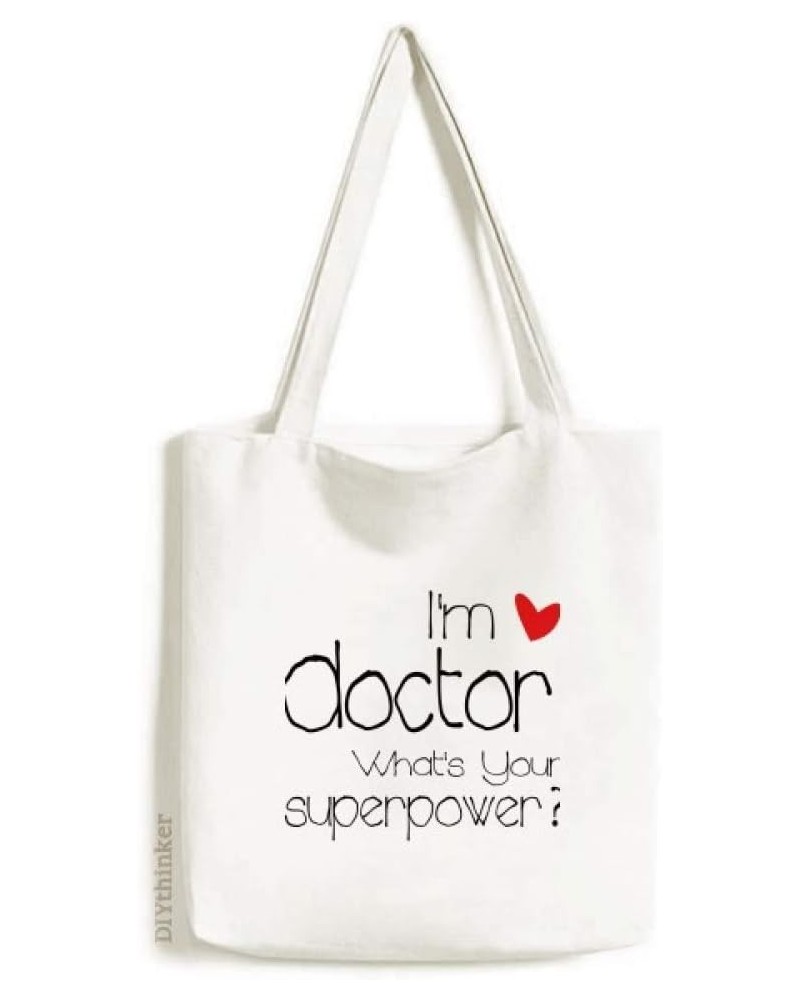 Proud Doctors I'm a Doctor English Tote Canvas Bag Shopping Satchel Casual Handbag $17.97 Totes