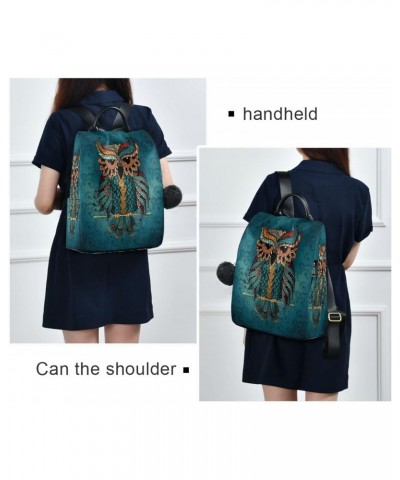 Dark Colored Owl Anti-Theft Women Backpack Purse for Fashion Bag Travel Back Pack Rucksack Shoulder Bag $24.77 Backpacks