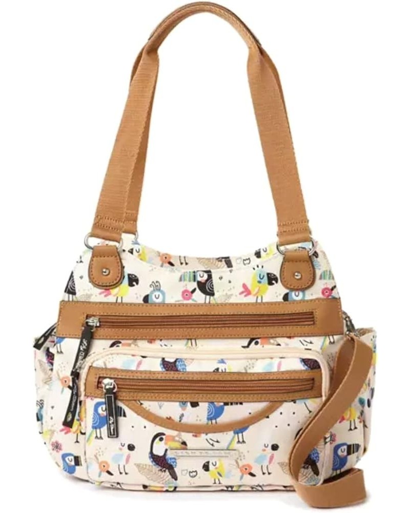 Mona Four Poster Crossbody Shoulder Bag Parrot Talk $42.33 Crossbody Bags